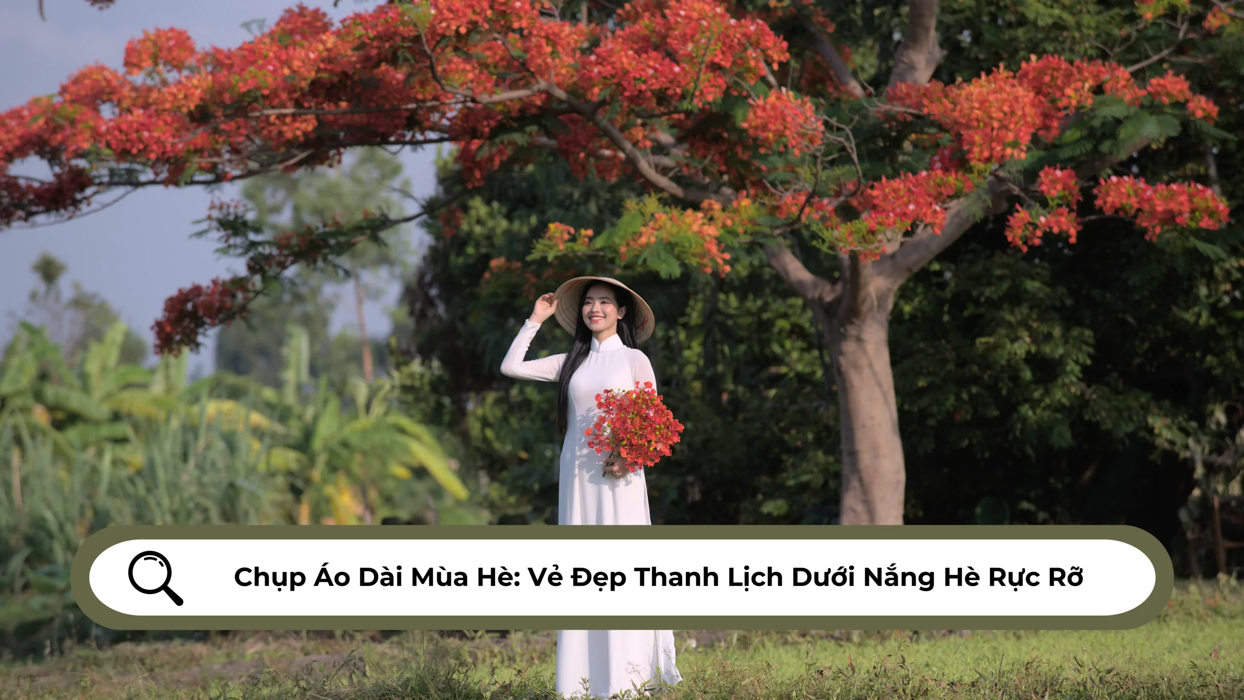 Chụp Áo Dài Mùa Hè Vẻ Đẹp Thanh Lịch Dưới Nắng Hè Rực Rỡ