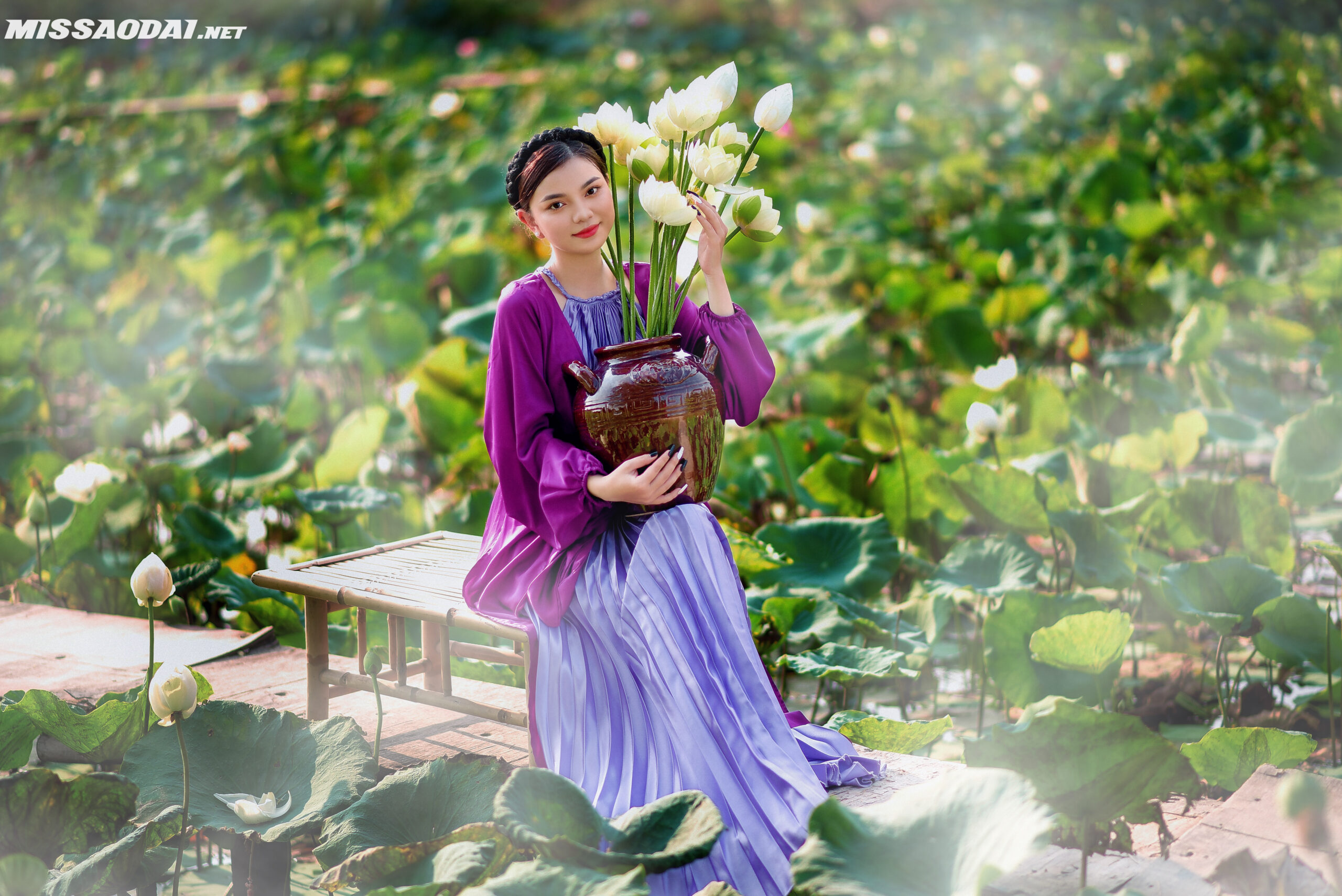 Hình ảnh phụ nữ Việt Nam mặc áo dài: