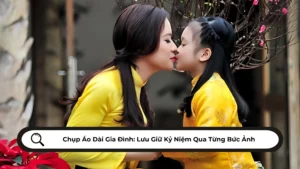 Chụp Áo Dài Mẹ và Bé