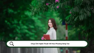 Chụp Ảnh Nghệ Thuật Với Hoa Phượng Sáng Tạo